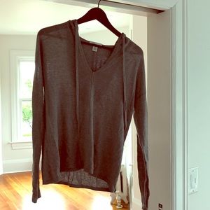 Silk & cashmere Nordstrom hoodie sweater